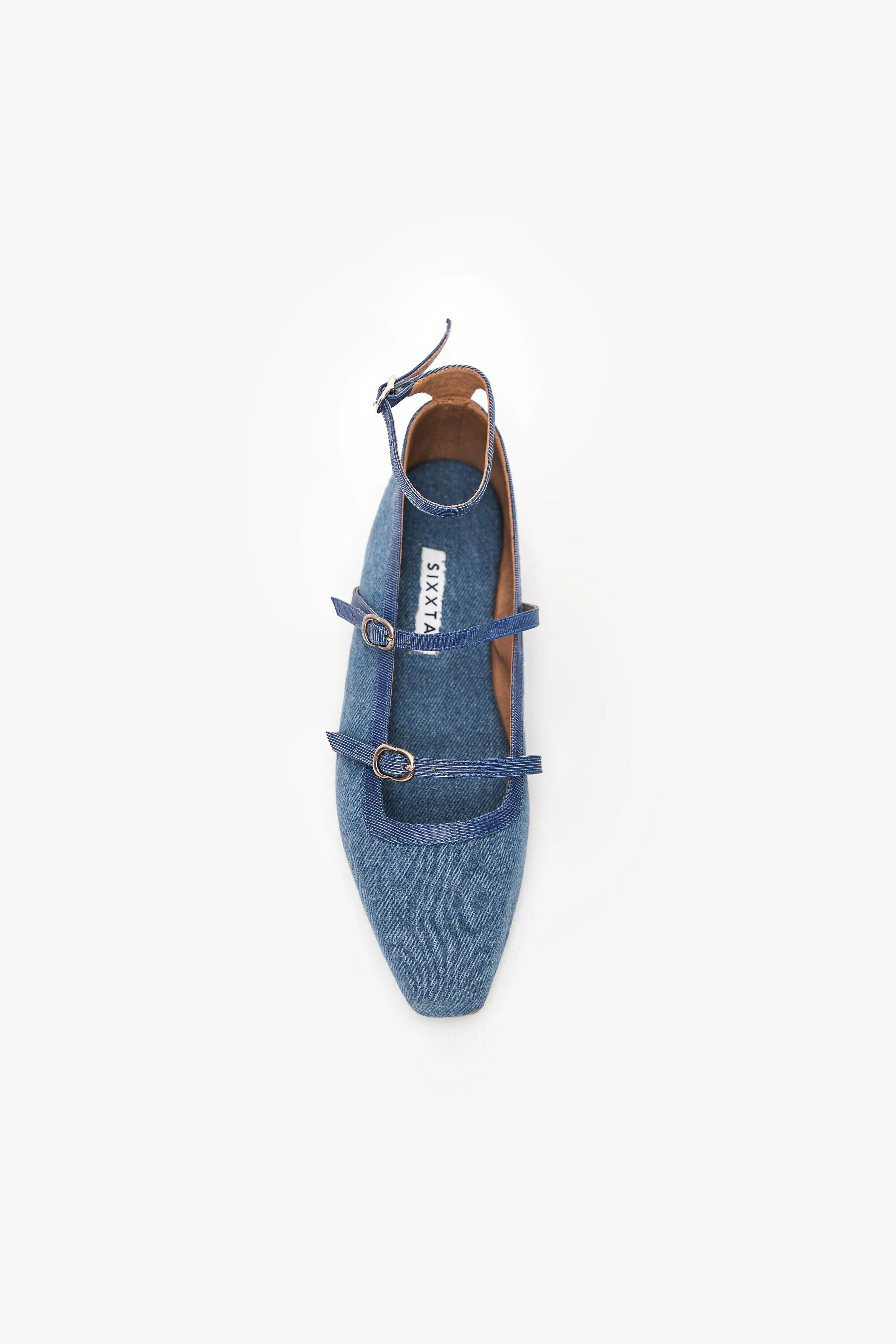 Denim Mesh Flat - Image 3