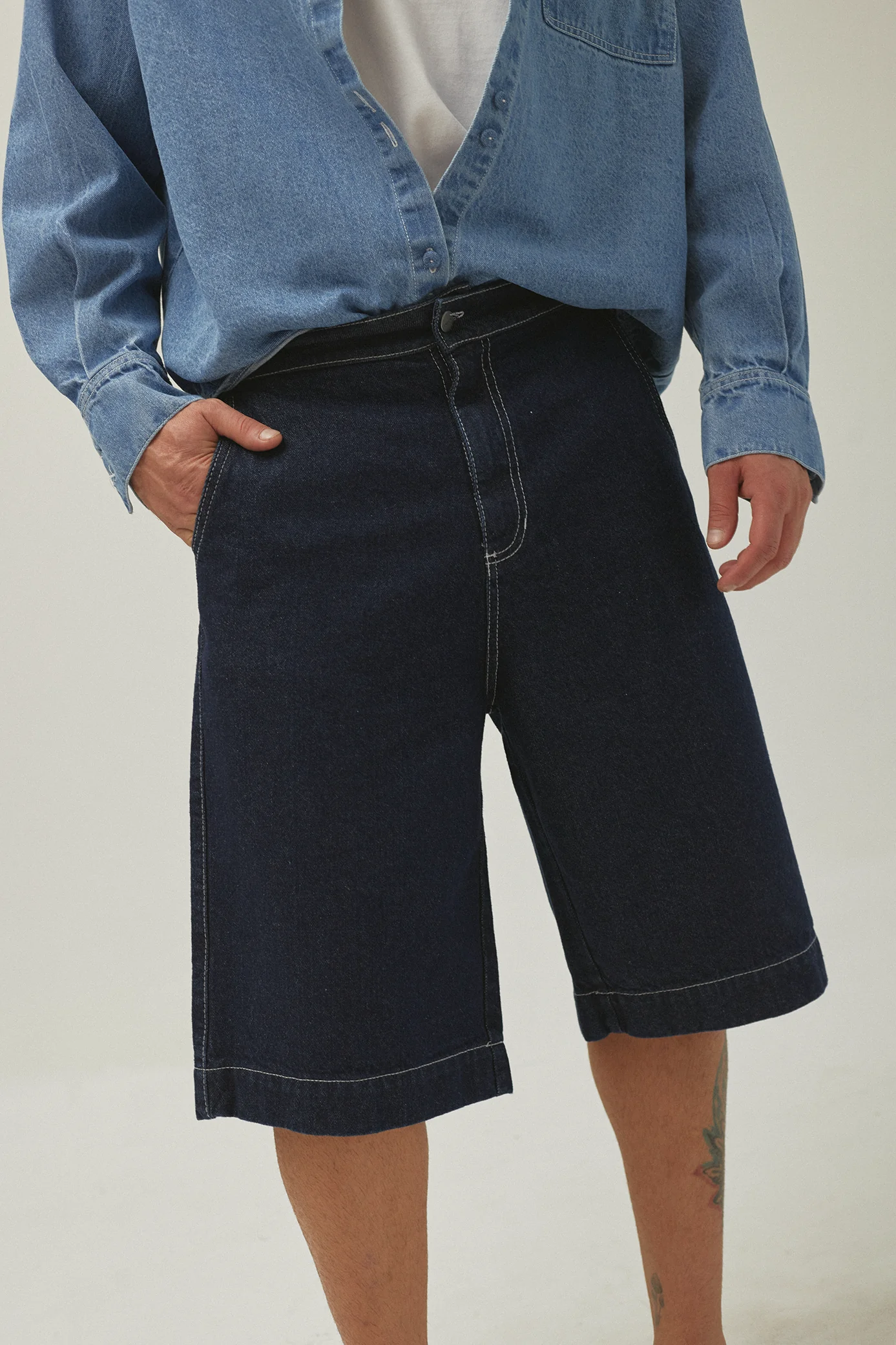 Dark Blue Bermuda Shorts - Image 3