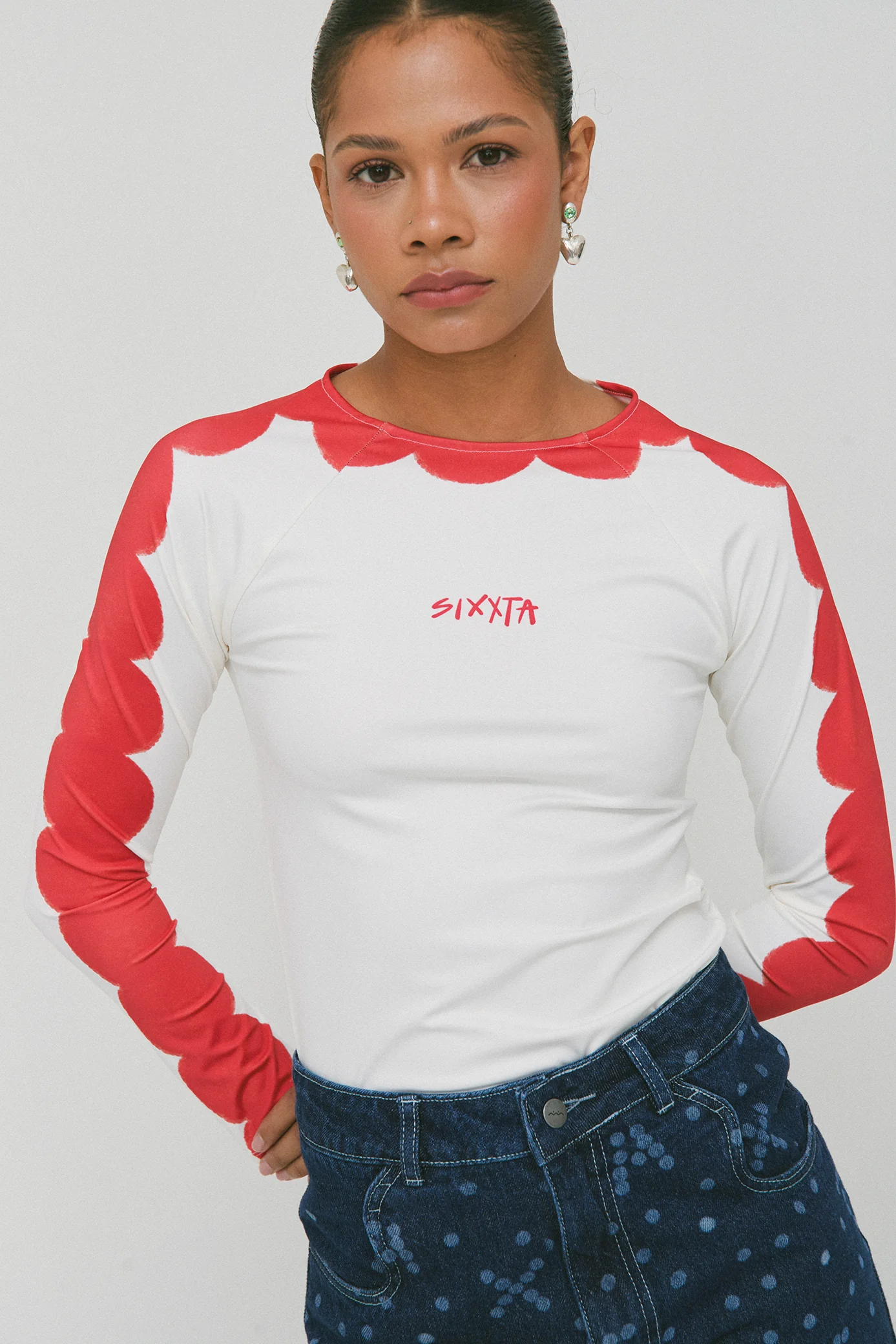Polka Dot Chili Flo Sweatshirt - Image 3