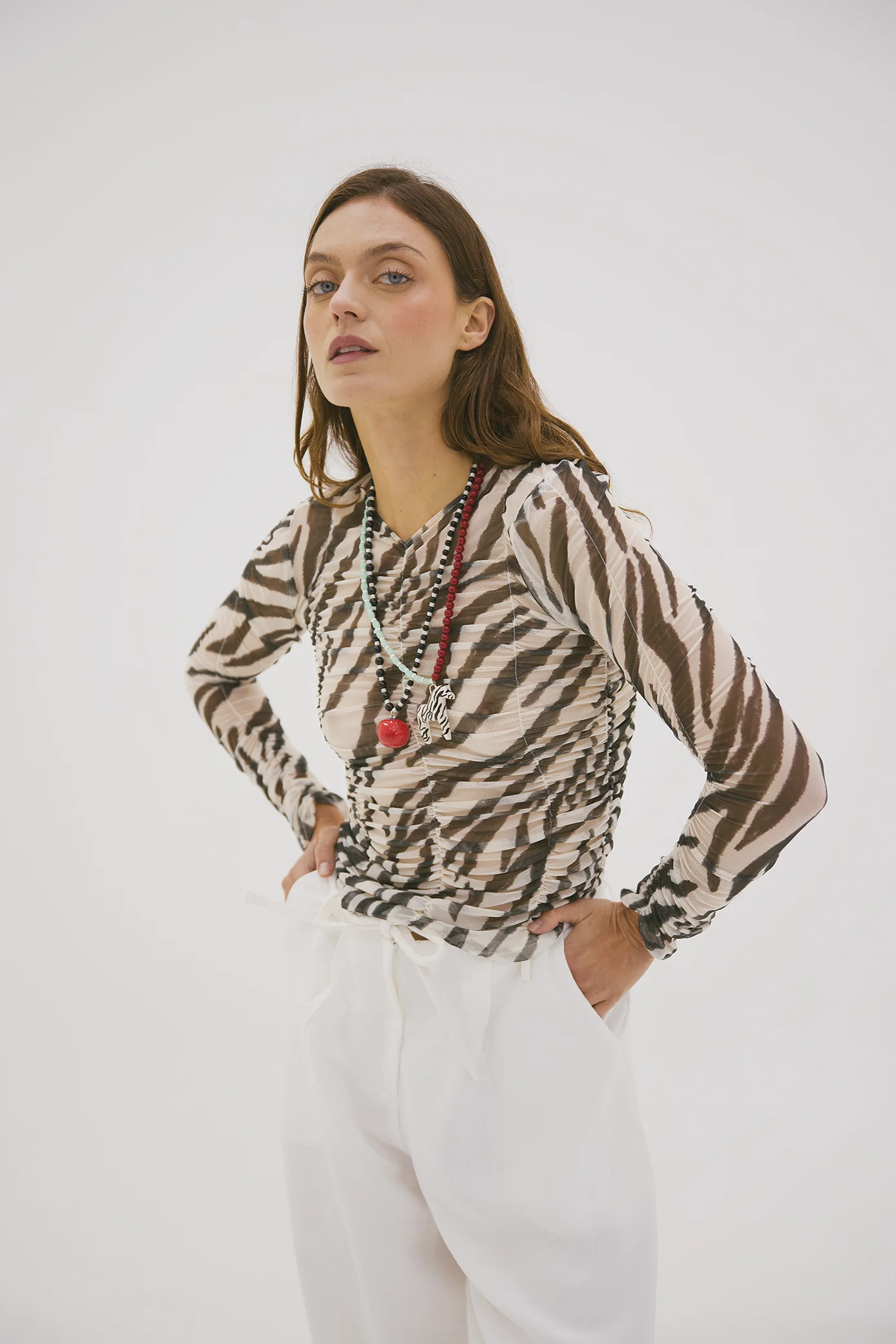 Striped Mesh Sweater  - Image 3