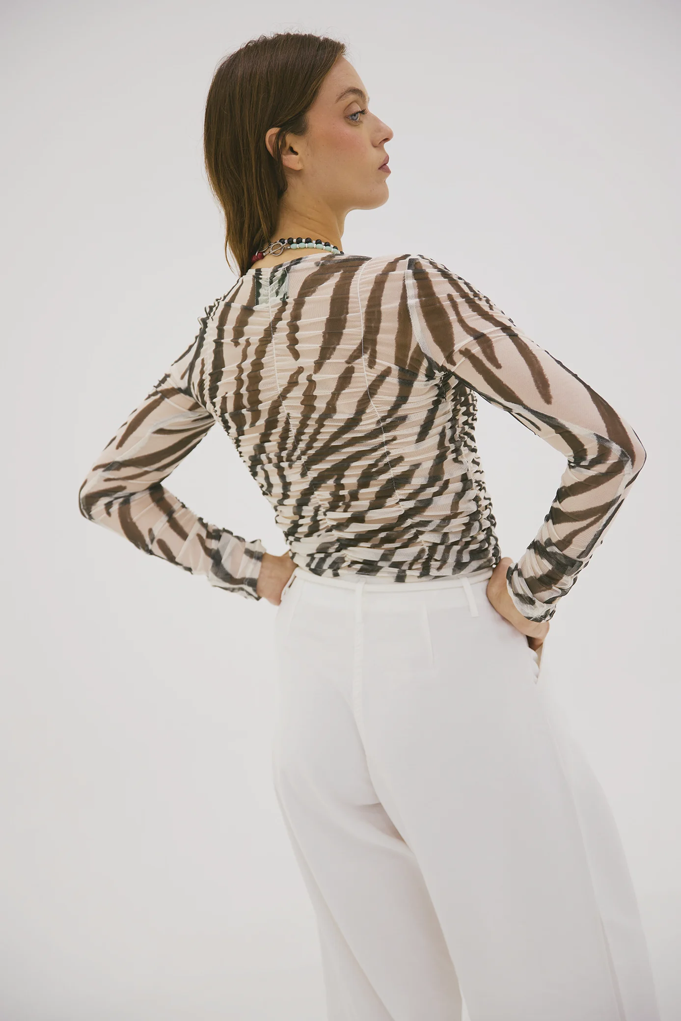 Striped Mesh Sweater  - Image 5