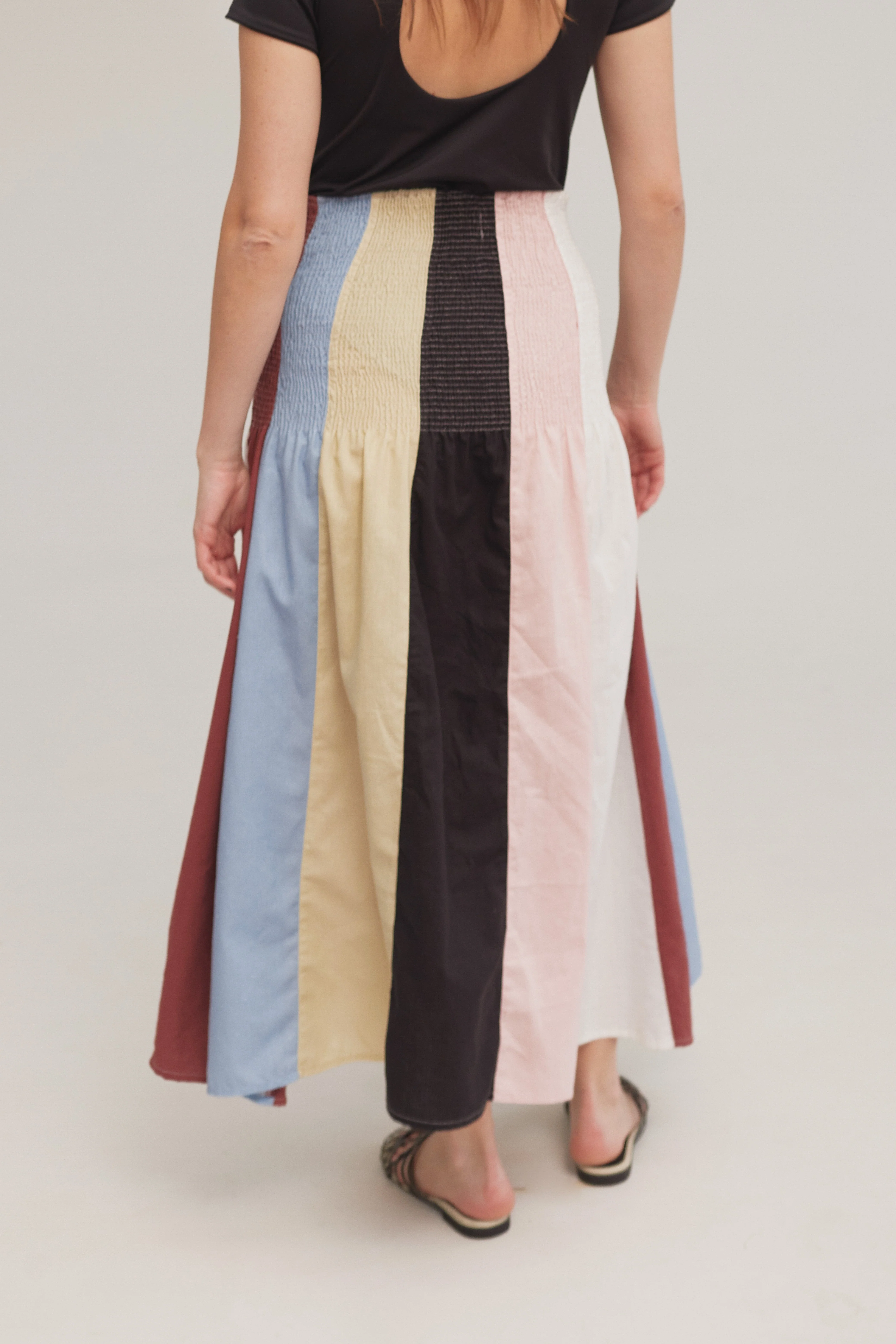 Collage Shirred Skirt - Image 3