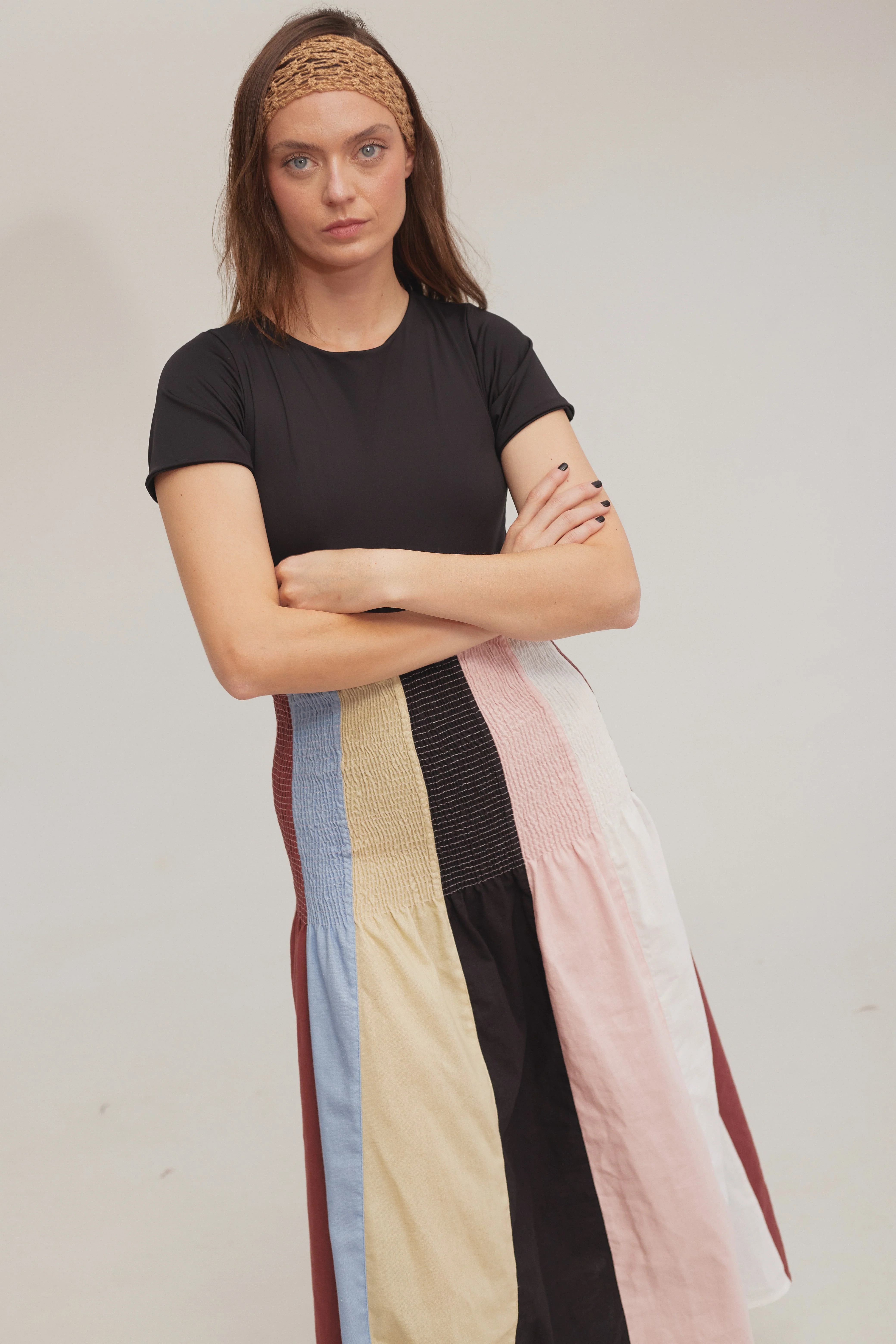 Collage Shirred Skirt - Image 4