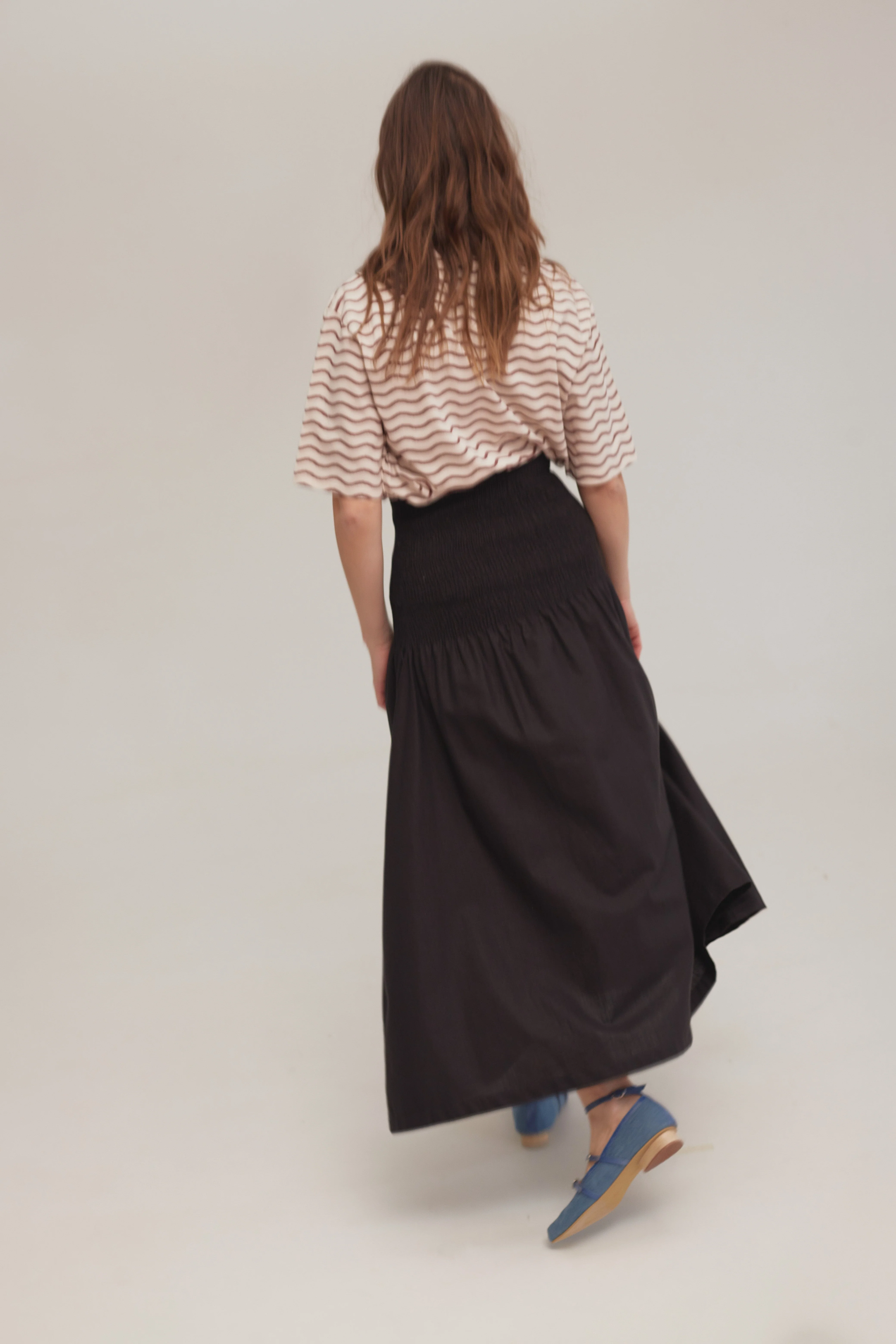Black Shirred Skirt  - Image 4