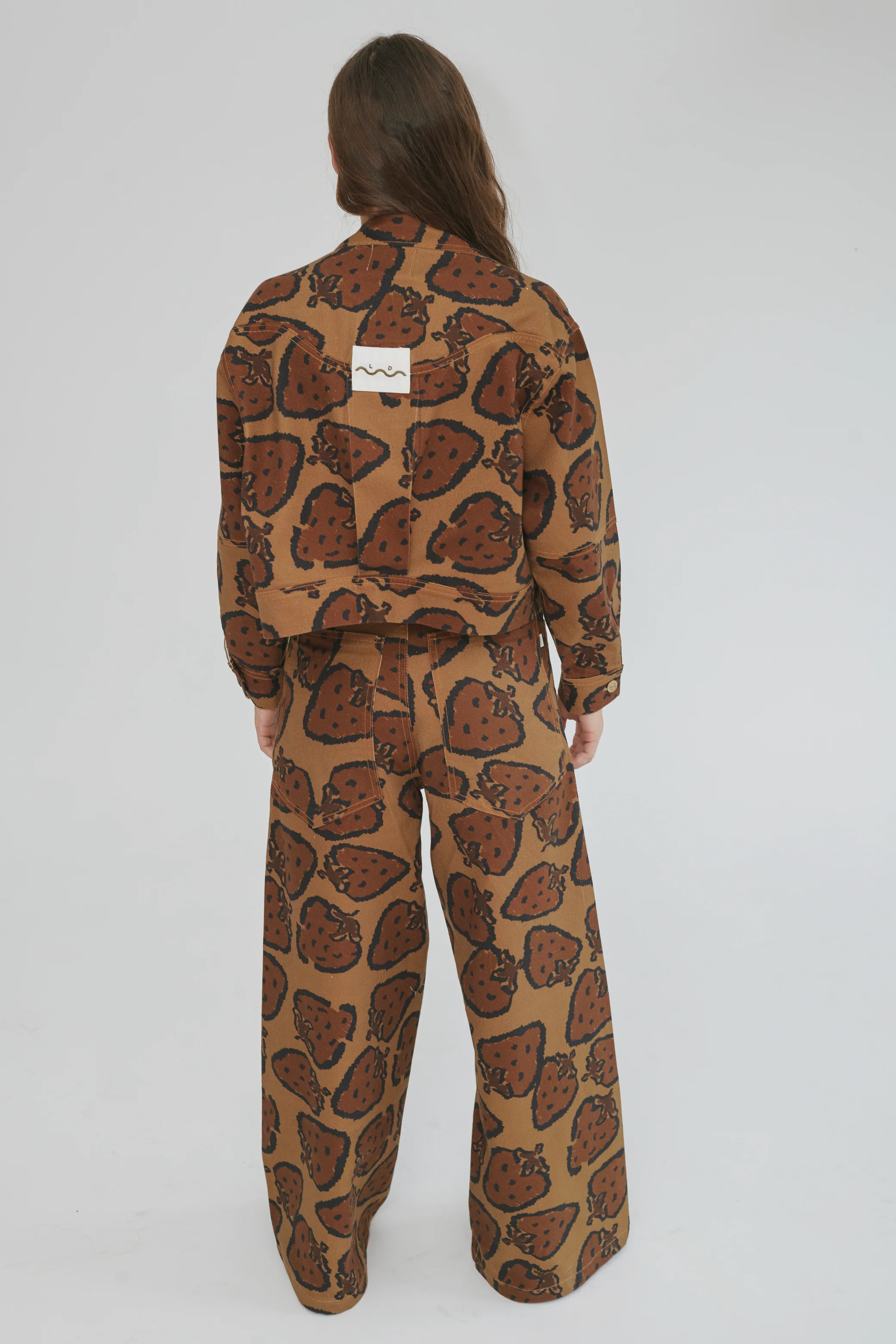 Fruit Print Fun Maxi Jeans  - Image 4