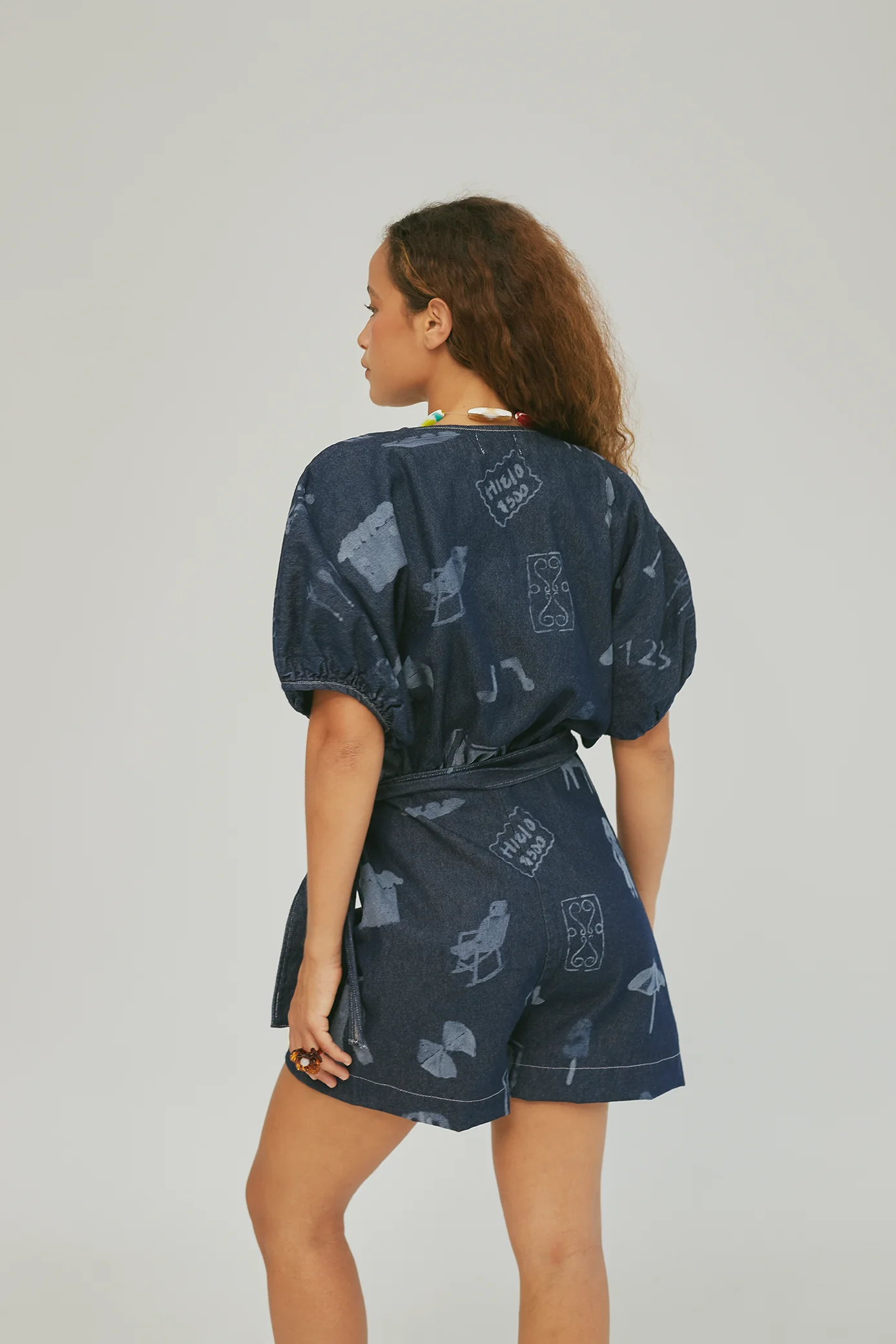 My Neighborhood Denim Wrap Jumpsuit - Image 6