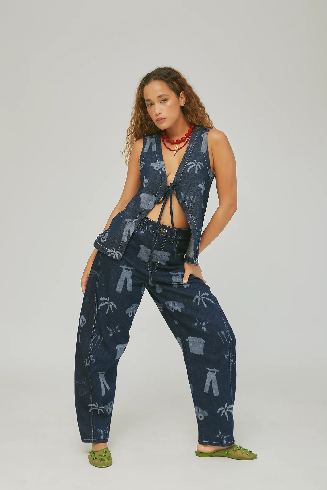 My Neighborhood Denim Top Village - Image 2