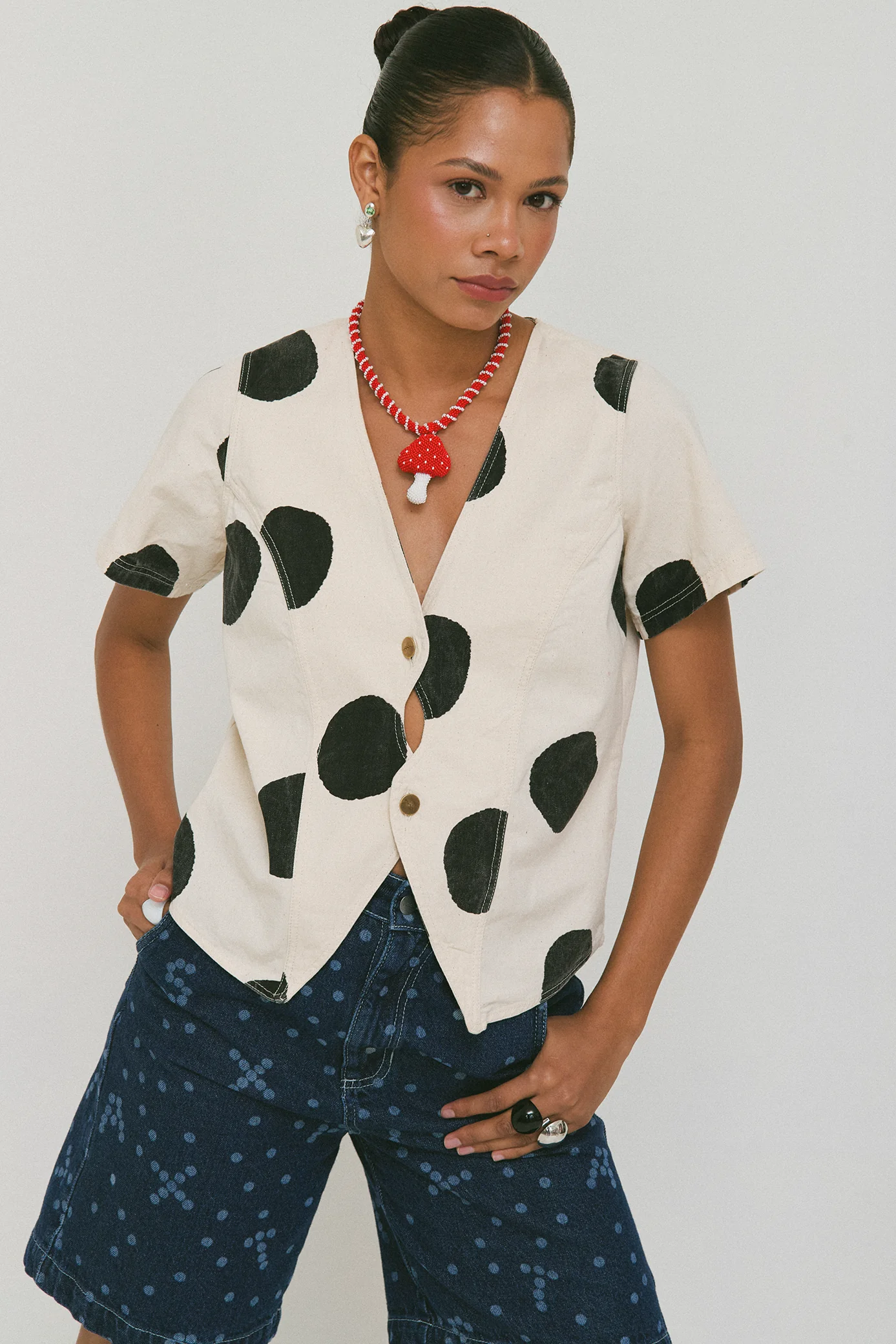 Polka Dot Hellen Top - Image 3