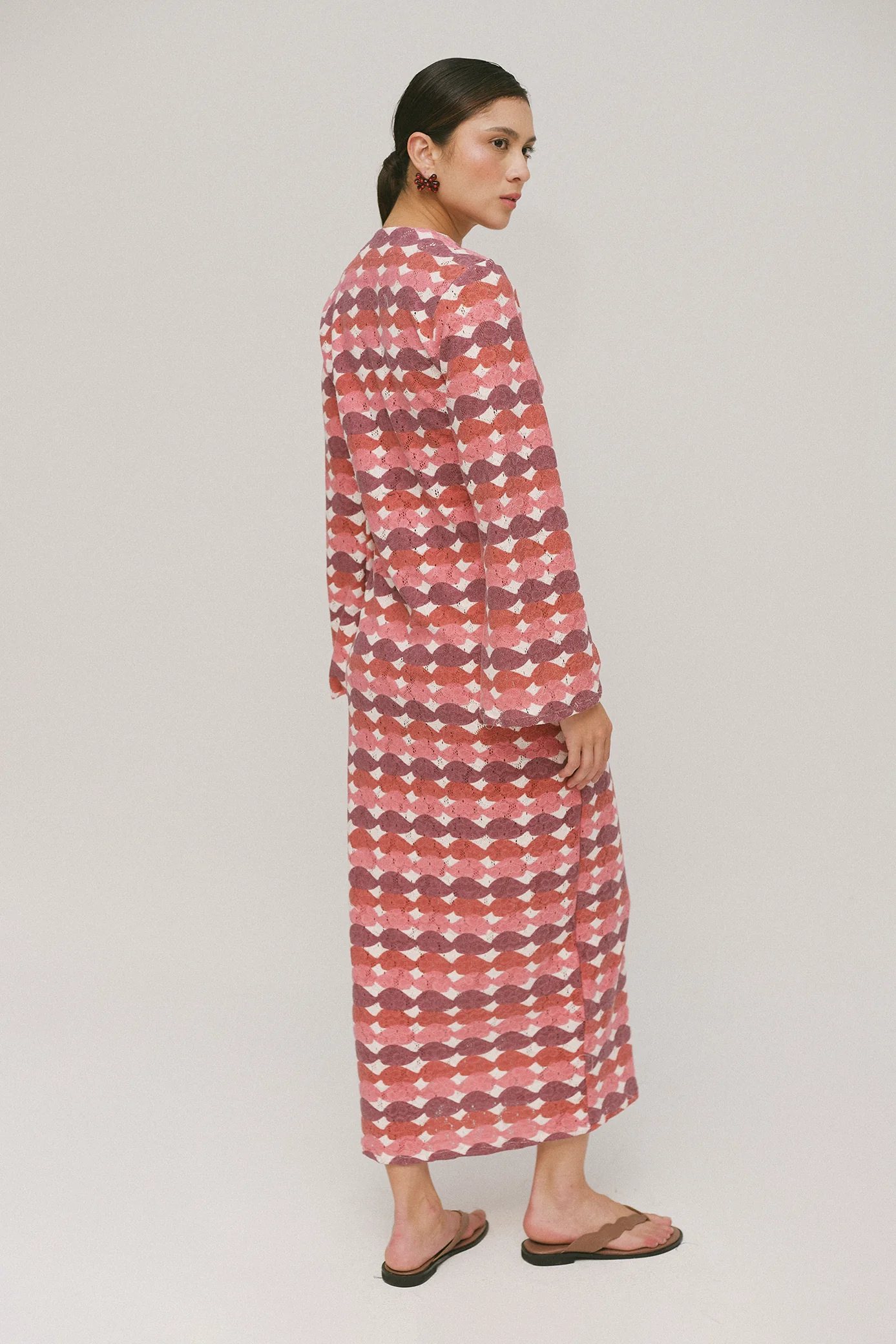 Red Glazed Holiday Dress - Image 6